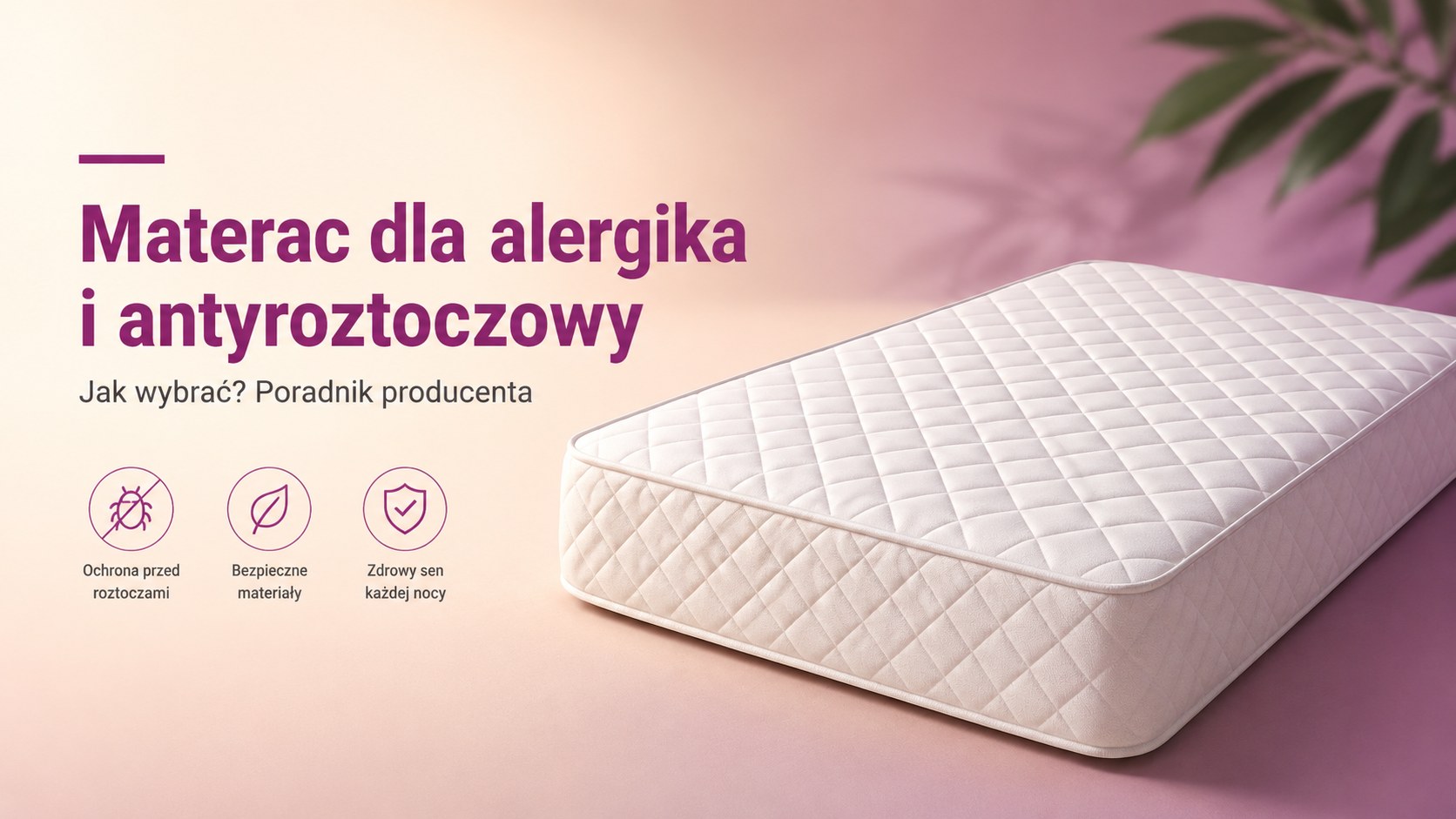 Materac dla alergika i antyroztoczowy — poradnik producenta Marpur
